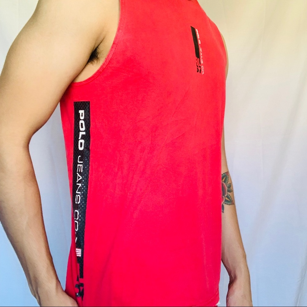 Vintage Ralph Lauren Polo Jeans Spellout Tank Top